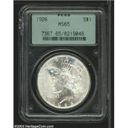 1926 $1 MS65 PCGS.