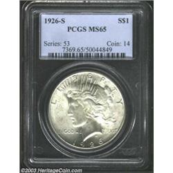 1926-S $1 MS65 PCGS.