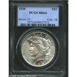 1928 $1 MS64 PCGS.