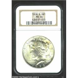 1928-S $1 MS64 NGC.