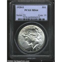 1928-S $1 MS64 PCGS.