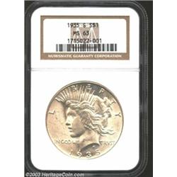 1935-S $1 MS63 NGC.