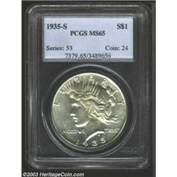 1935-S $1 MS65 PCGS.