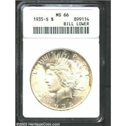 1935-S $1 MS66 ANACS.