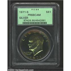 1971-S $1 Silver PR68 Cameo PCGS.