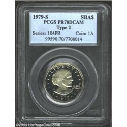 1979-S SBA$ Type Two PR70 Deep Cameo PCGS.