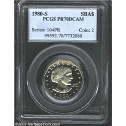 1980-S SBA$ PR70 Deep Cameo PCGS.