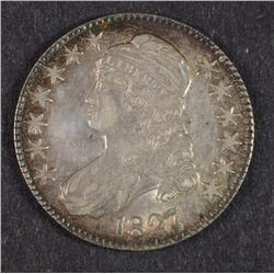 1827 BUST HALF DOLLAR AU NICE!