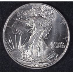 1943 WALKING LIBERTY HALF DOLLAR, GEM BU