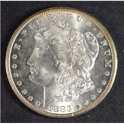 1883-CC MORGAN SILVER DOLLAR, CHOICE BU