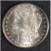Image 1 : 1884-CC MORGAN SILVER DOLLAR, CHOICE BU