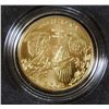 Image 1 : Uncirculated 2008 Gold Bald Eagle Commemorative Coin Five Dollar Coin AGW 0.2419