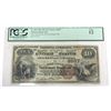Image 1 : 1882 $10 NATIONAL ( ROCKLAND, ME ) #2097 PCGS FINE-12   KELLY PRICE=$3500.00