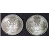 Image 2 : ( 2 ) 2001 GEM BU AMERICAN SILVER EAGLES