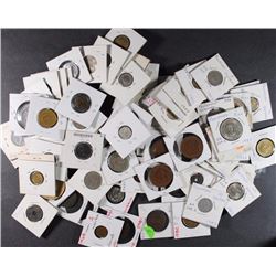 69 - FOREIGN COINS; ALL in 2x2 - JAPAN, INDIA, PHILIPPINES, AUSTRALIA, HONG KONG