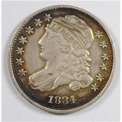 1834 BUST DIME XF