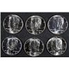 Image 1 : ( 3 ) EACH CHOICE BU 1964 & 1964-D KENNEDY HALF DOLLARS: SIX TOTAL COINS