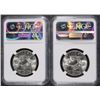 Image 2 : 2 1953-S FRANKLIN HALVES NGC MS-65