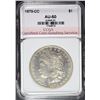 Image 1 : 1879-CC ( CLEAR CC ) MORGAN SILVER DOLLAR, CCGS AU