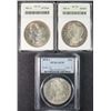 Image 1 : ( 3 ) GRADED MORGAN DOLLARS: SEE DESCRIPTION