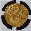 Image 3 : 602-610 AD BYZANTINE EMPIRE PHOCAS. AV SOLIDUS NGC AU