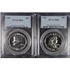 Image 1 : ( 2 ) 1962 FRANKLIN HALF DOLLARS, PCGS PR-66