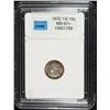 Image 1 : 1872 SEATED LIBERTY HALF DIME CCGS GRADED SUPERB GEM BU BLAST