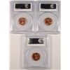 Image 2 : ( 3 ) PCGS GRADED MS-66 RED LINCOLN CENTS:  1944, 1955-D & 1958-D