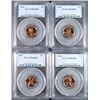 Image 1 : ( 4 ) 1963 LINCOLN CENTS, PCGS PROOF-68 RED