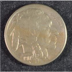 1917-S BUFFALO NICKEL, AU  NICE!
