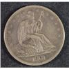Image 1 : 1861 SEATED LIBERTY HALF DOLLAR, XF