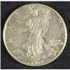 Image 1 : 1938-D WALKING LIBERTY HALF DOLLAR, XF/AU  KEY DATE