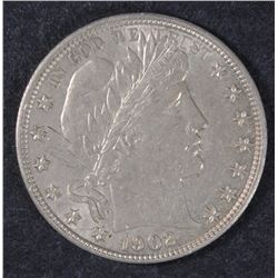 1902 BARBER HALF AU/BU