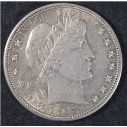 1915-D BARBER HALF AU