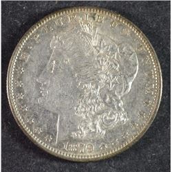 1879-O MORGAN SILVER DOLLAR, CHOICE BU