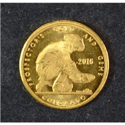 2016 ONE TENTH OUNCE .999 GOLD PROSPECTOR