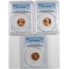 Image 1 : LOT OF ( 3 ) PCGS GRADED MS-66 RED LINCOLN CENTS, 1944, 55-D & 58-D
