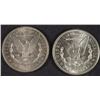 Image 2 : 2 MORGAN DOLLARS 1887-O AU/BU, & 21-S BU