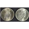 Image 2 : 1922 & 1923 PEACE SILVER DOLLAR, CHOICE BU