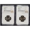 Image 1 : 1948-S & 1951-S JEFFERSON NICKELS, NGC MS-66