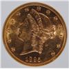 Image 2 : 1895 $20.00 GOLD LIBERTY, AGP GEM BU