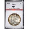 Image 1 : 1923-S PEACE SILVER DOLLAR, AGP GEM BU