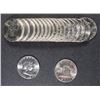 Image 1 : BU ROLL OF 1963 FRANKLIN HALF DOLLARS,