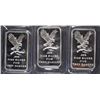 Image 1 : LOT OF ( 3 ) FIVE OUNCE .999 SILVER BARS FROM  SILVERTOWNE