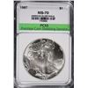 Image 1 : 1987 AMERICAN SILVER EAGLE, PCSS PERFECT GEM BU
