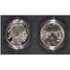 Image 2 : 2001 2-PIECE BUFFALO COMMEM DOLLAR SET, PROOF AND BU IN ORIGINAL BOX AND COA
