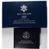 Image 1 : UNC SILVER DOLLAR BOX/COA: 2002 OLYMPICS + 1991 USO