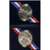 Image 2 : UNC SILVER DOLLAR BOX/COA: 2002 OLYMPICS + 1991 USO
