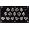 Image 1 : 1941-1945 MERCURY DIME SET, SUPERB GEM BU IN PLASTIC HOLDER (15) COINS COMPLETE