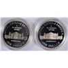 Image 2 : ( 2 ) 1993 BILL OF RIGHTS Pf COMMEMORATIVE  SILVER DOLLARS IN INNER VELVET BOXES
